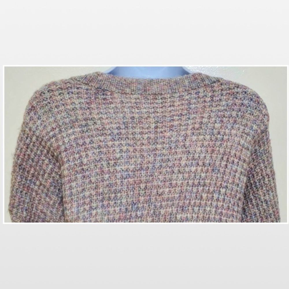 New Falls Creek Sweater Womens Plus 3X Hi Low Purple Grey Ombre Fuzzy Knit NWT - Picture 10 of 16